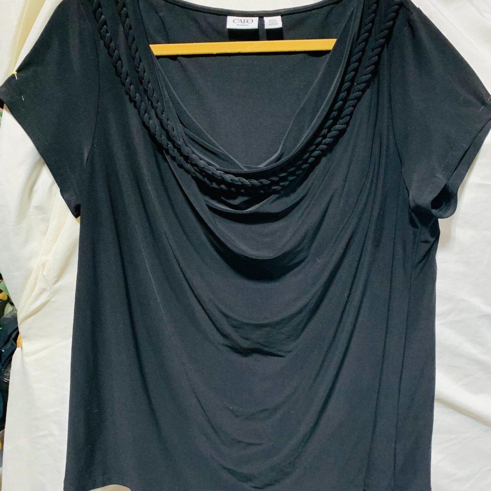 Cato Black Blouse 18-20